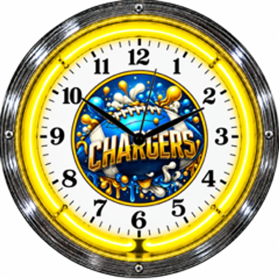 Los Angeles Chargers, Splash neon clock