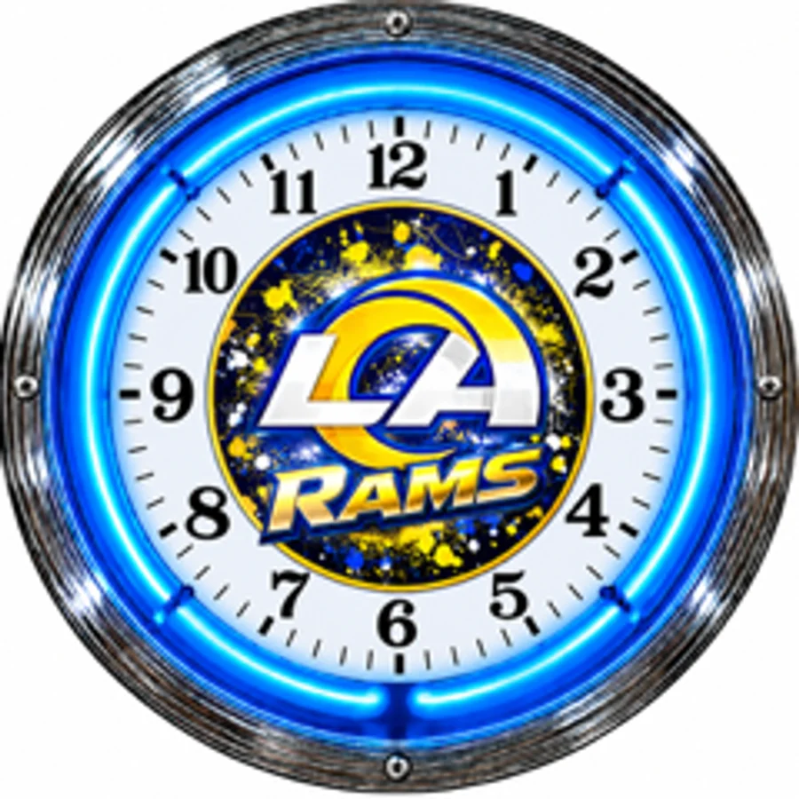 Los Angeles Rams, LA Rams neon clock