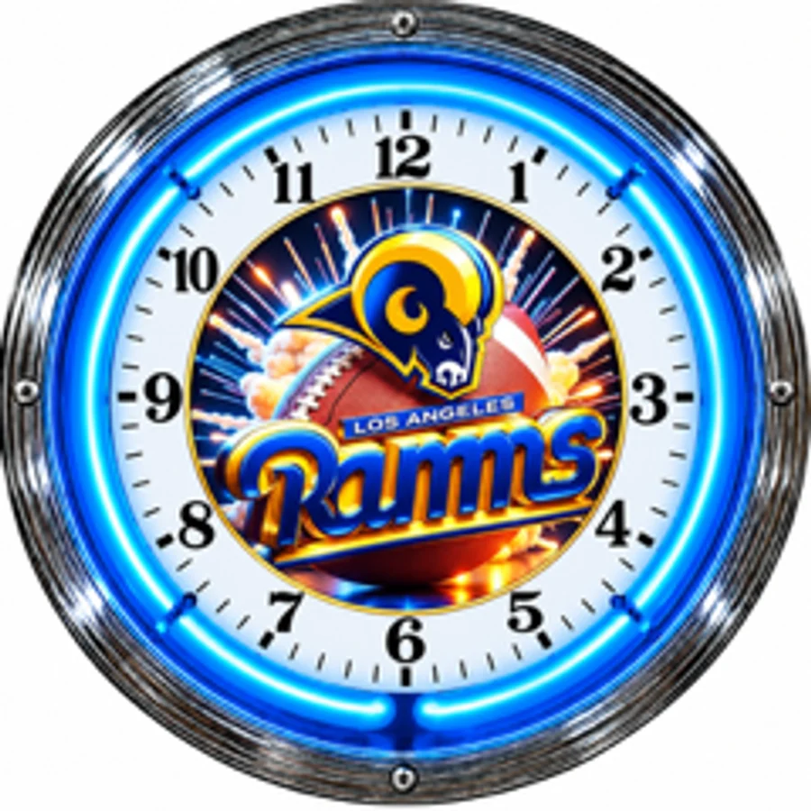 Los Angeles Rams, Football neon clock