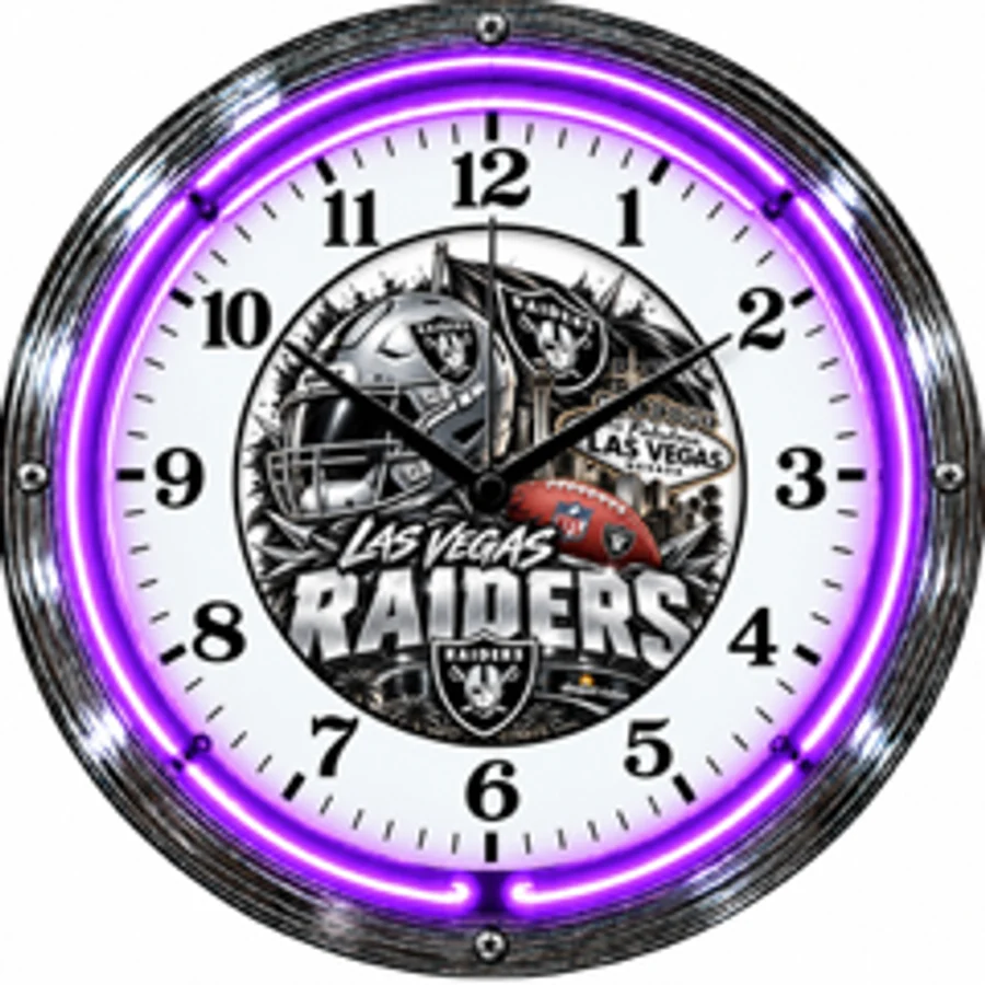 Las Vegas Raiders, Las Vegas neon clock