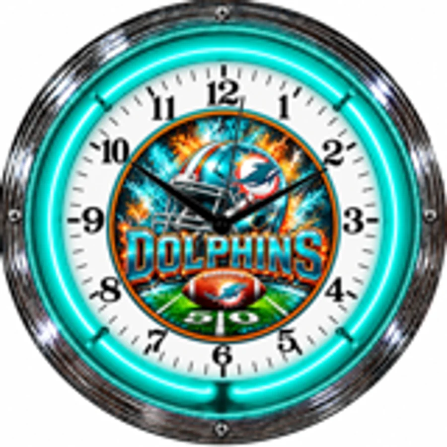 Miami Dolphins, Fifty Yard Line neon clock