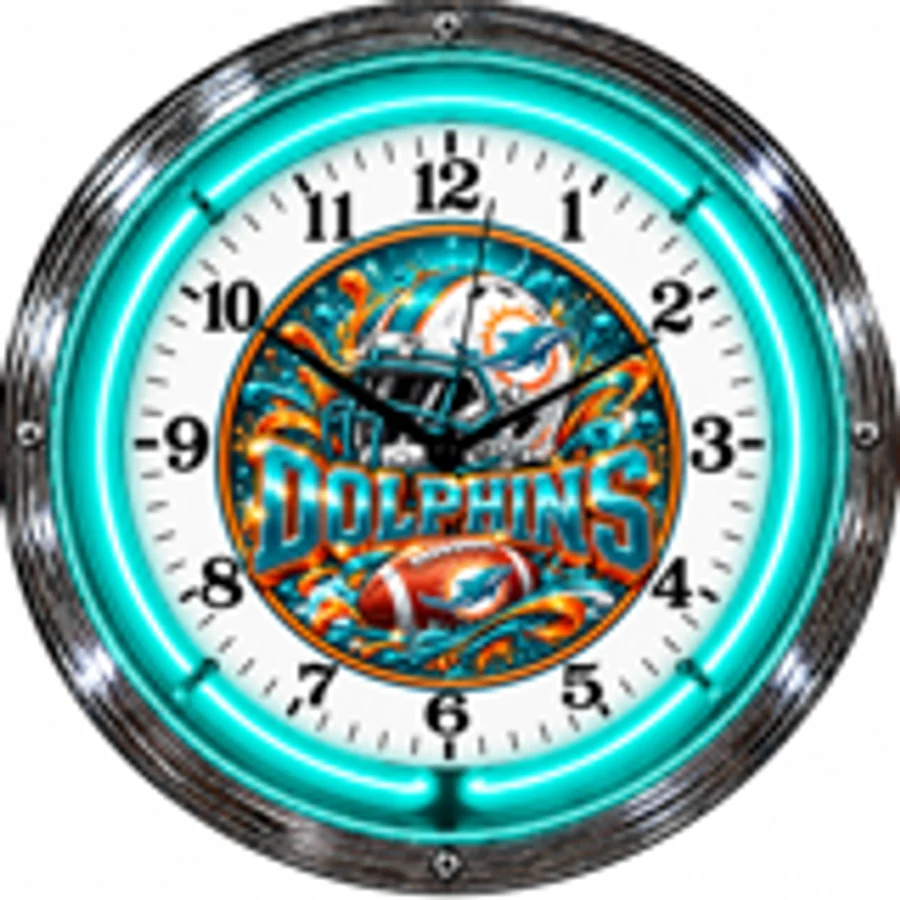 Miami Dolphins, Wave neon clock