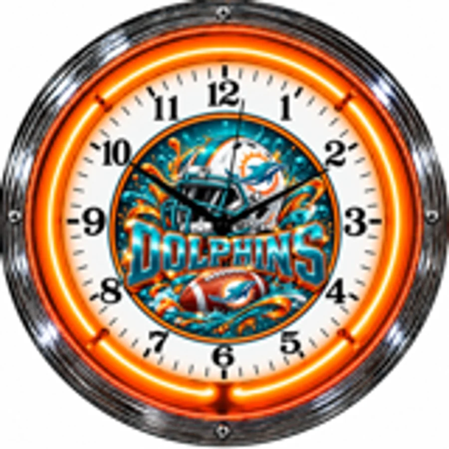 Miami Dolphins, Wave neon clock