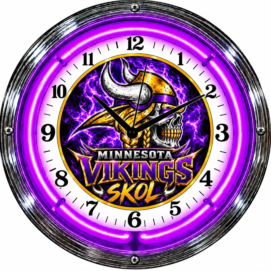 Minnesota Vikings, SKOL neon clock