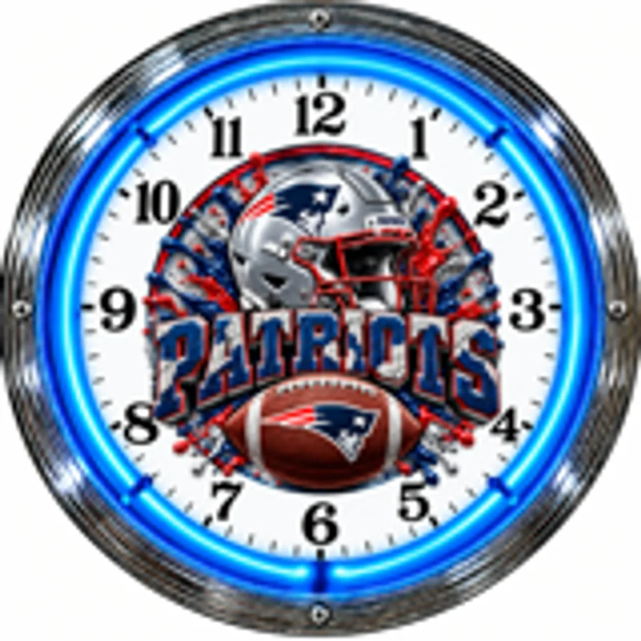 New England Patriots, Helmet neon clock