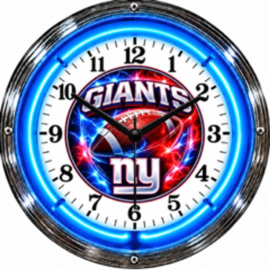 New York Giants, Football neon clock