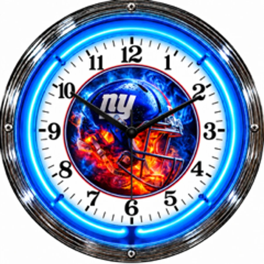 New York Giants, Helmet neon clock