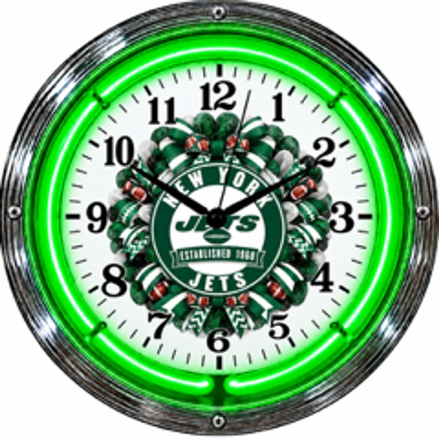 New York Jets, Wreath neon clock