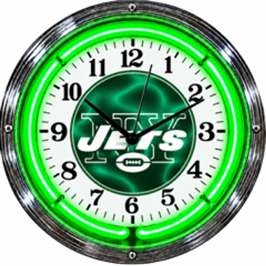 New York Jets, NY Jets neon clock