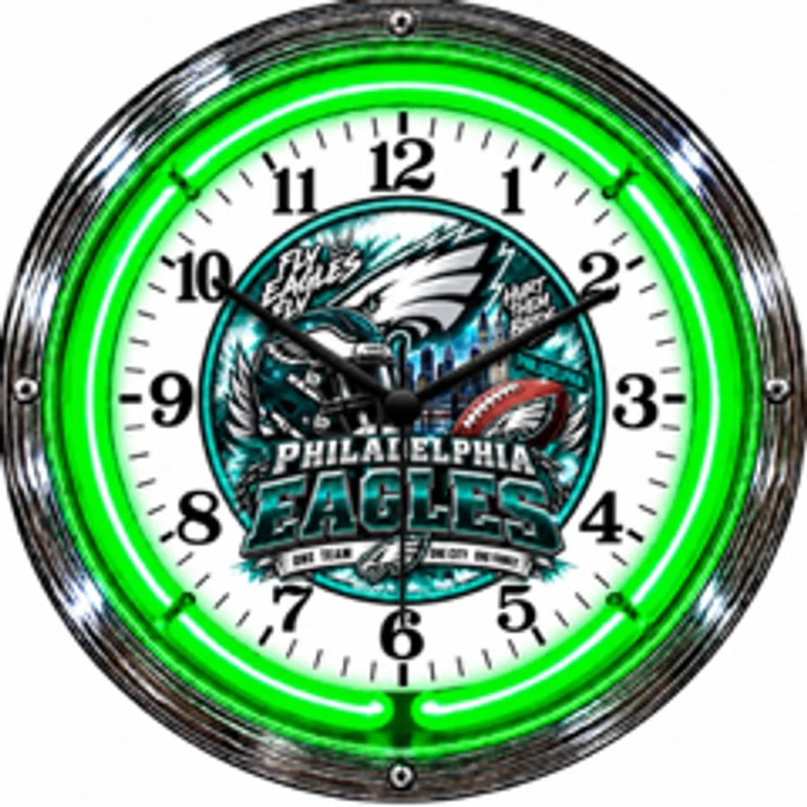 Philadelphia Eagles, Fly Eagles Fly neon clock
