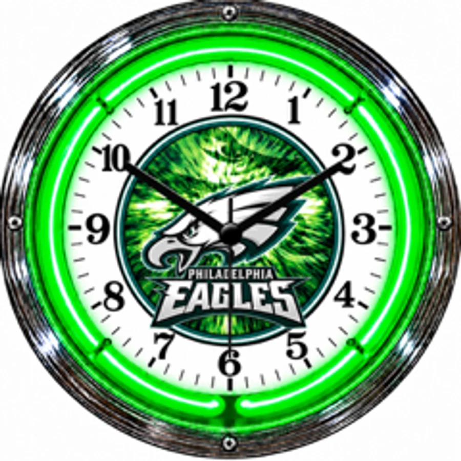 Philadelphia Eagles, Burst neon clock