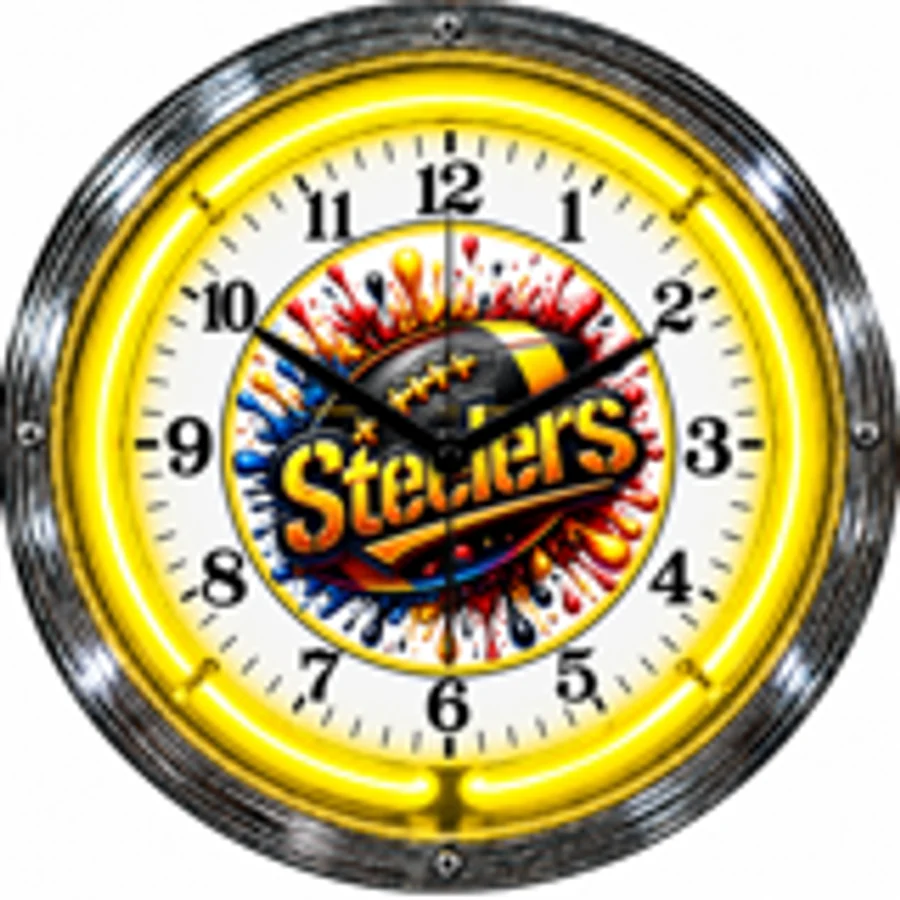 Pittsburgh Steelers, Splash neon clock