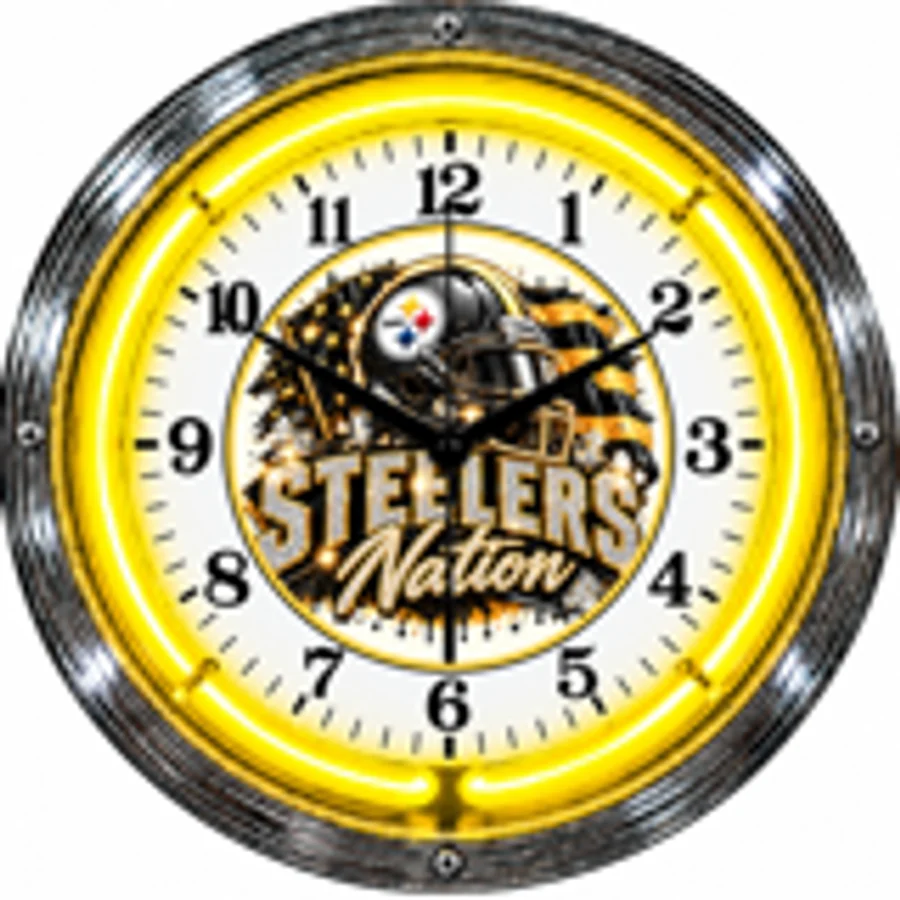 Pittsburgh Steelers, Steelers Nation neon clock
