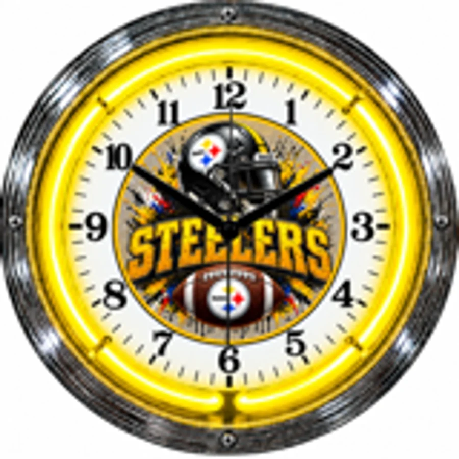 Pittsburgh Steelers, Helmet neon clock
