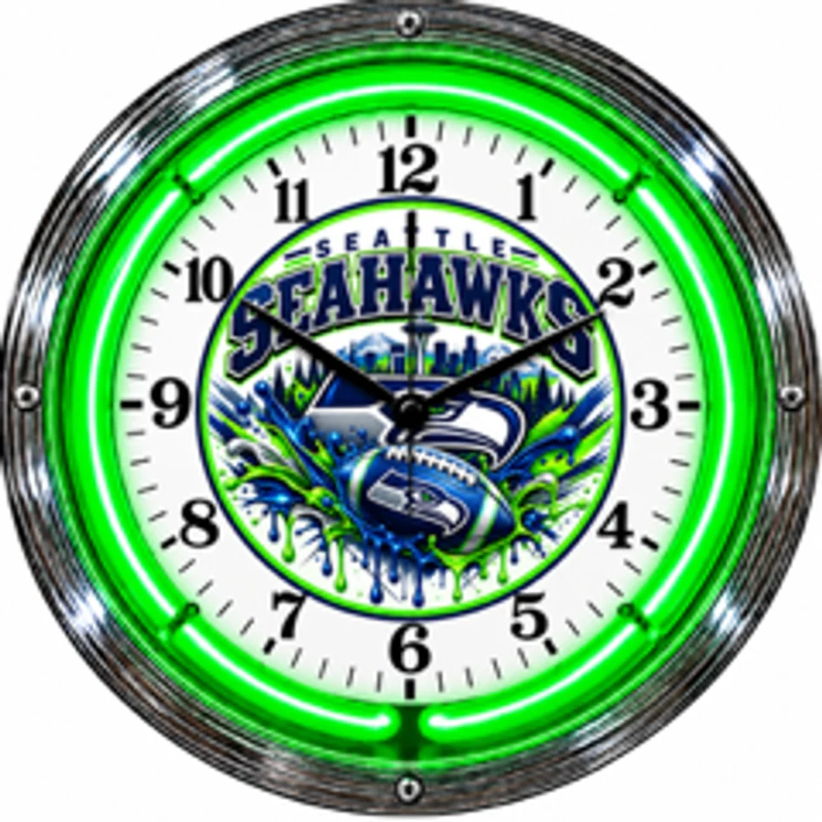 Seattle Seahawks, Drip neon clock