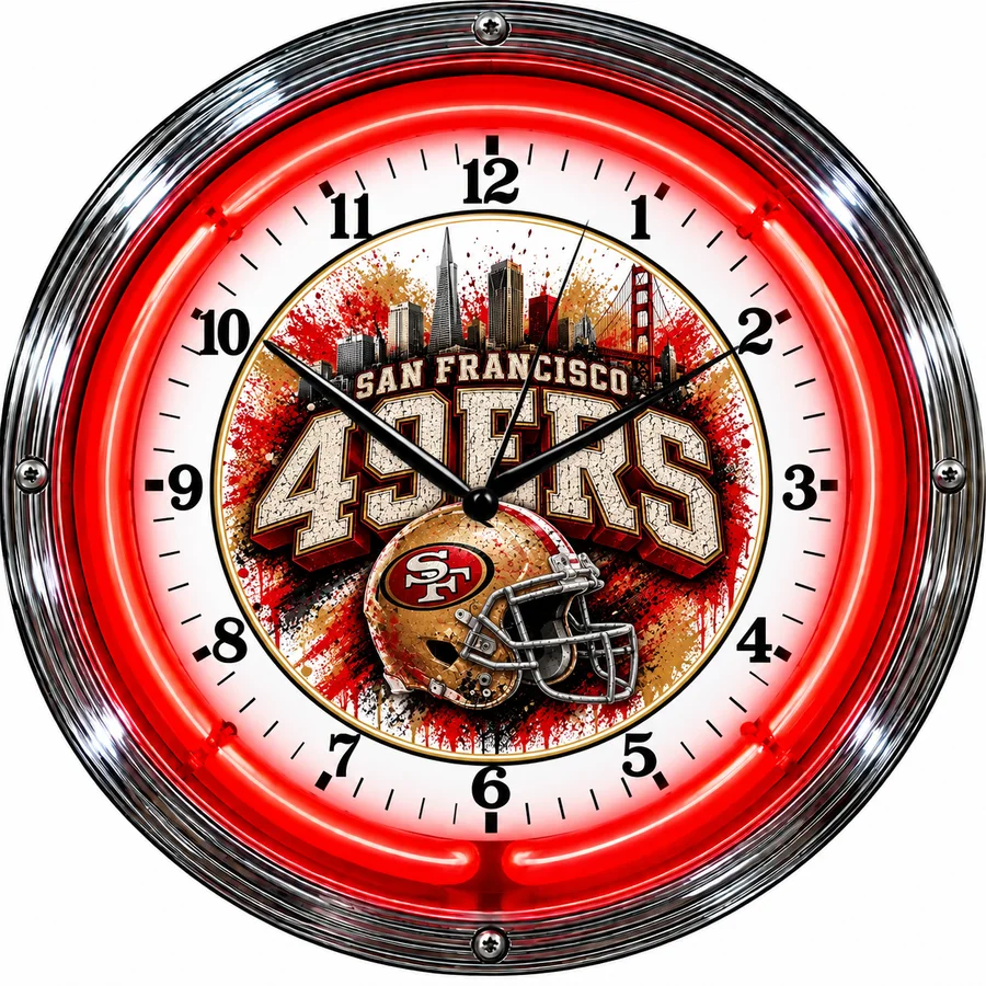 San Francisco 49ers, Golden Gate helmet neon clock