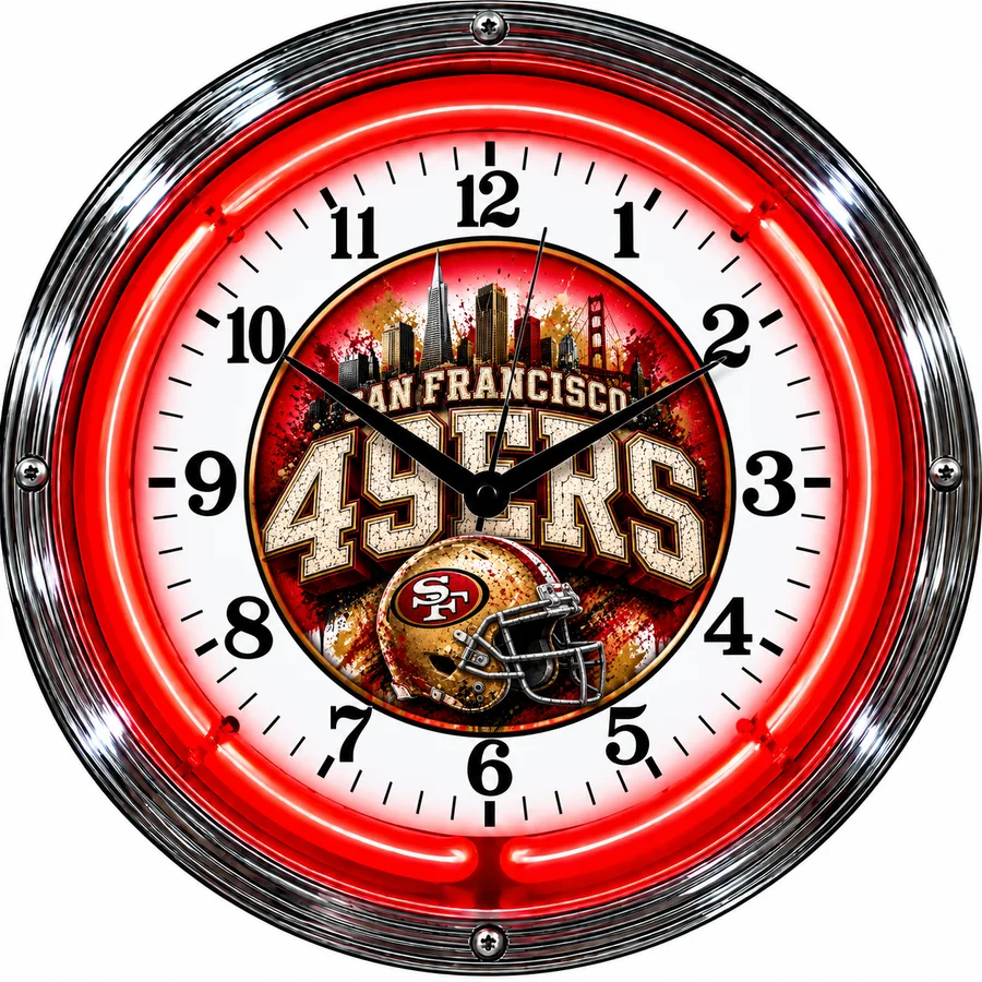 San Francisco 49ers, Skyline helmet neon clock