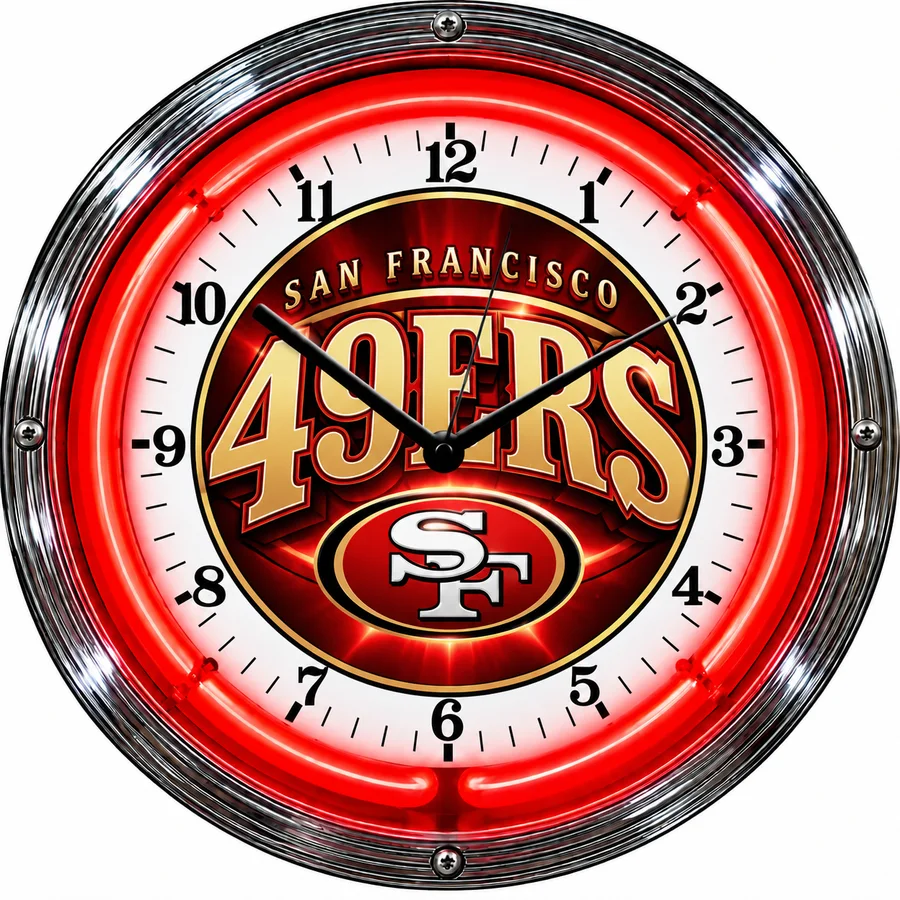San Francisco 49ers, Gold neon clock