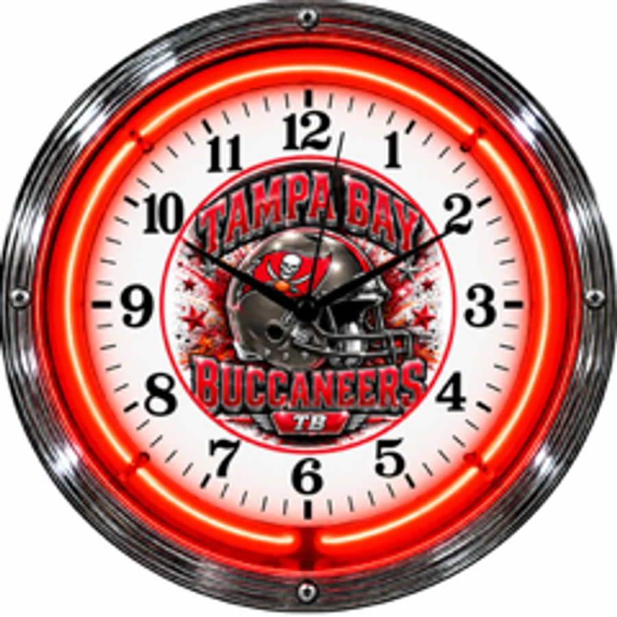 Tampa Bay Buccaneers, Helmet neon clock