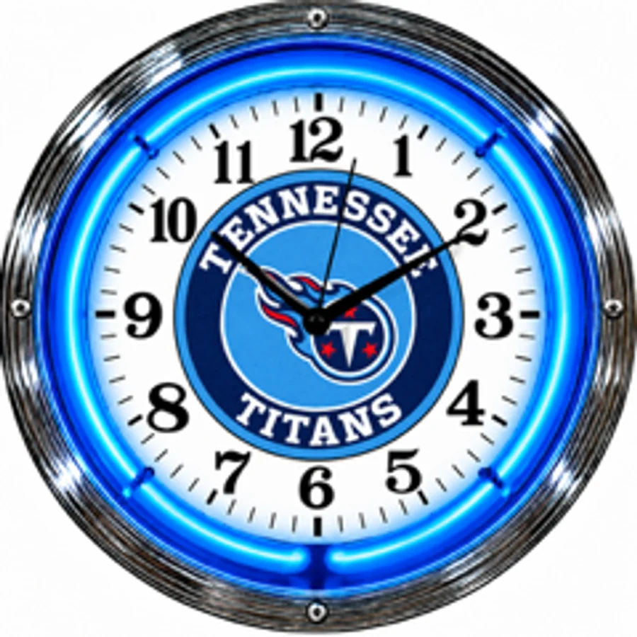 Tennessee Titans, Circle Logo neon clock