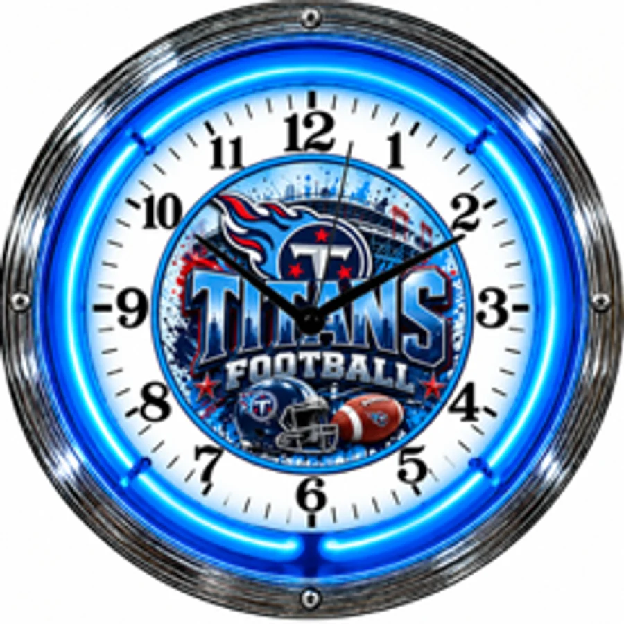 Tennessee Titans, Titans Football neon clock