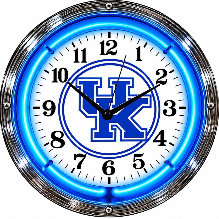 Kentucky Wildcats, UK neon clock