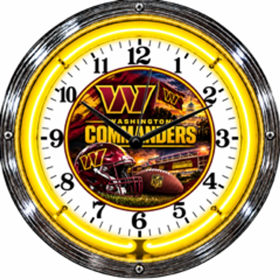 Washington Commanders, Game Night neon clock