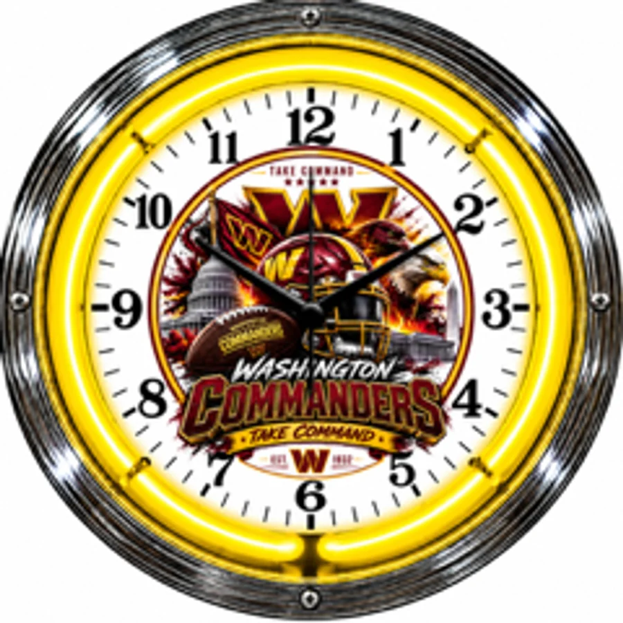 Washington Commanders, Take Command neon clock