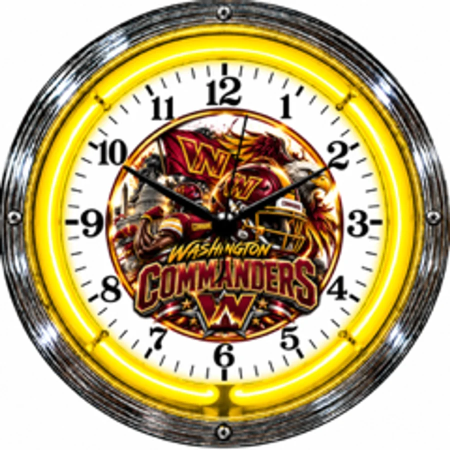 Washington Commanders, Warrior neon clock